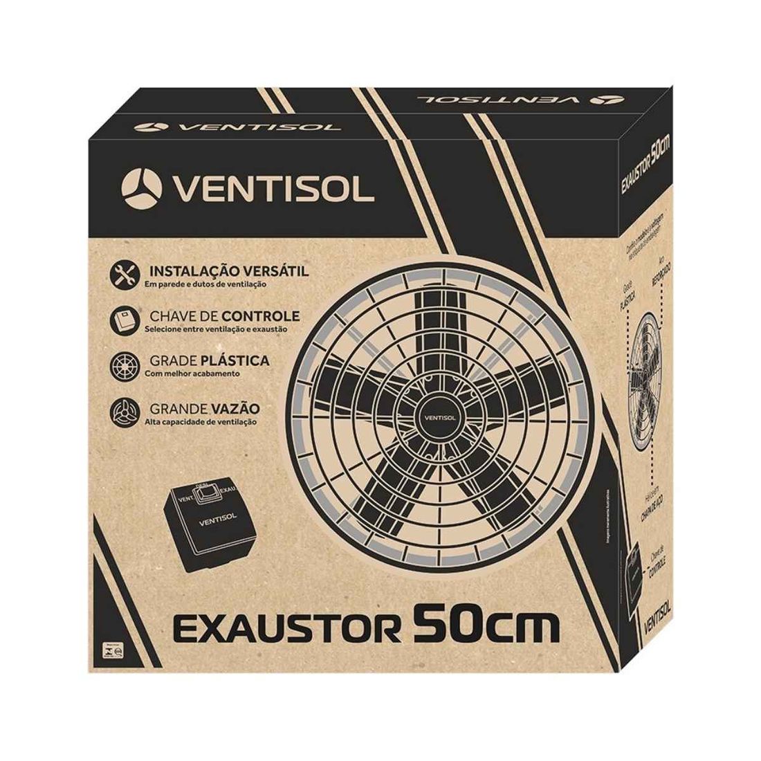 Ventilador Exaustor Industrial 50cm 150W 220V Ventisol