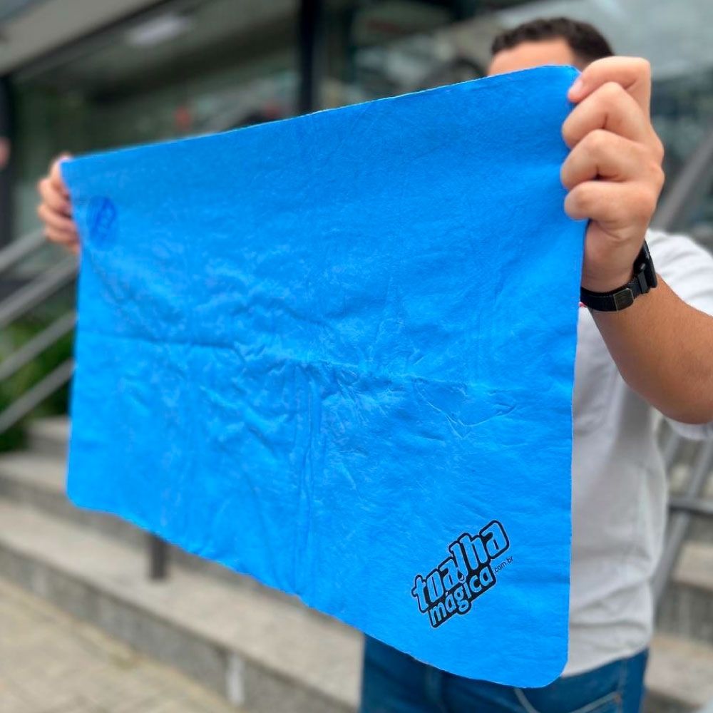 Toalha Mágica Azul Fixxar Toalha Mágica Azul Fixxar