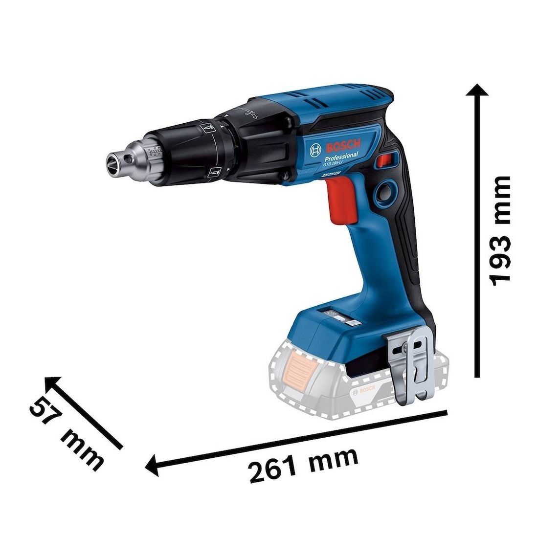 Parafusadeira Drywall Bosch 18V Sem Bateria GTB 185-LI SB Parafusadeira Drywall Bosch 18V Sem Bateria GTB 185-LI SB