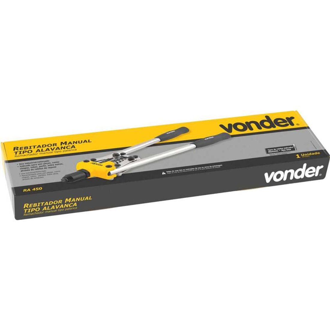 Rebitador Manual Tipo Alavanca Ra450 2,4 A 4,8mm VONDER Rebitador Manual Tipo Alavanca Ra450 2,4 A 4,8mm VONDER