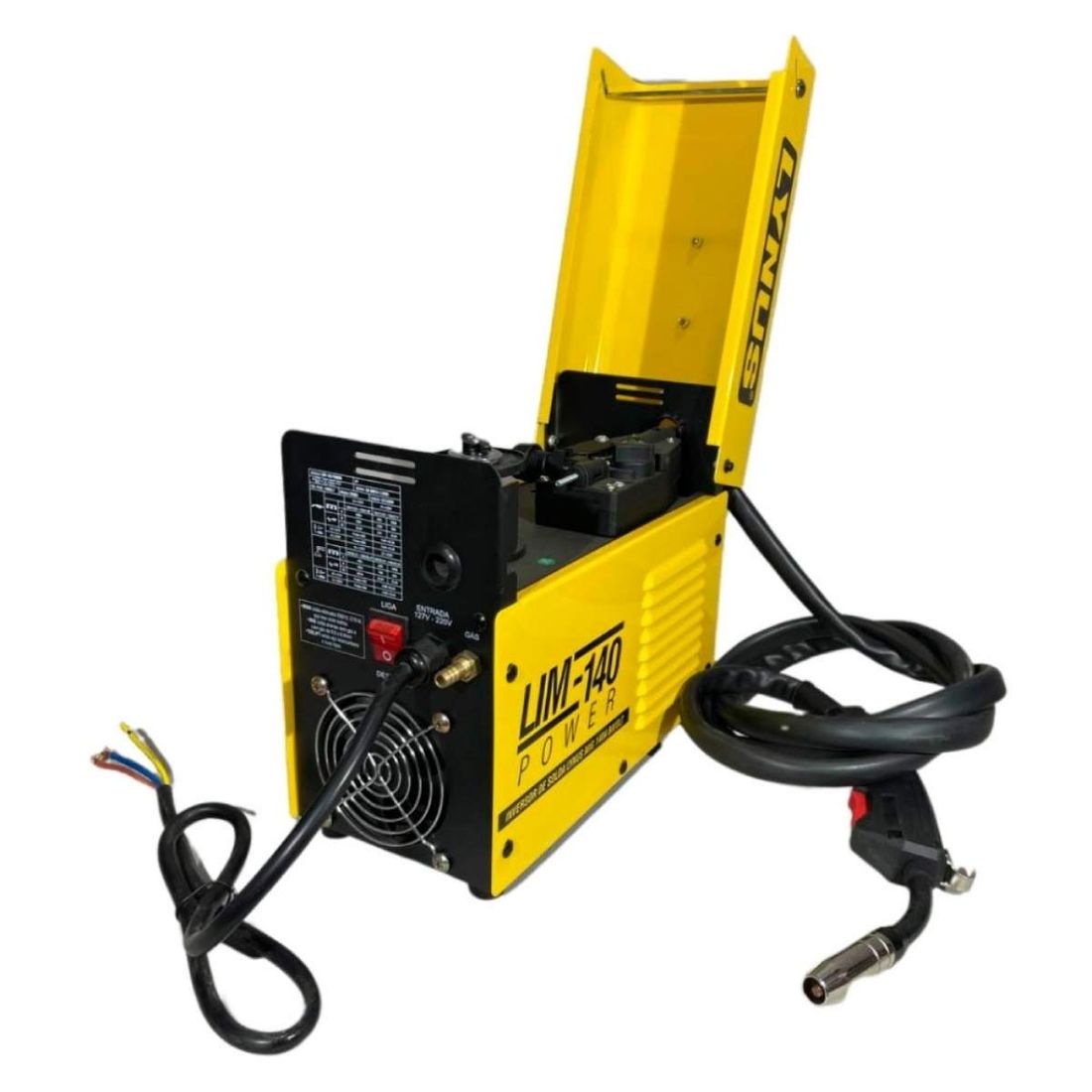 Inversor Solda Elétrica, Tig e MIG Com/Sem Gás 140A LIM-140 Lynus