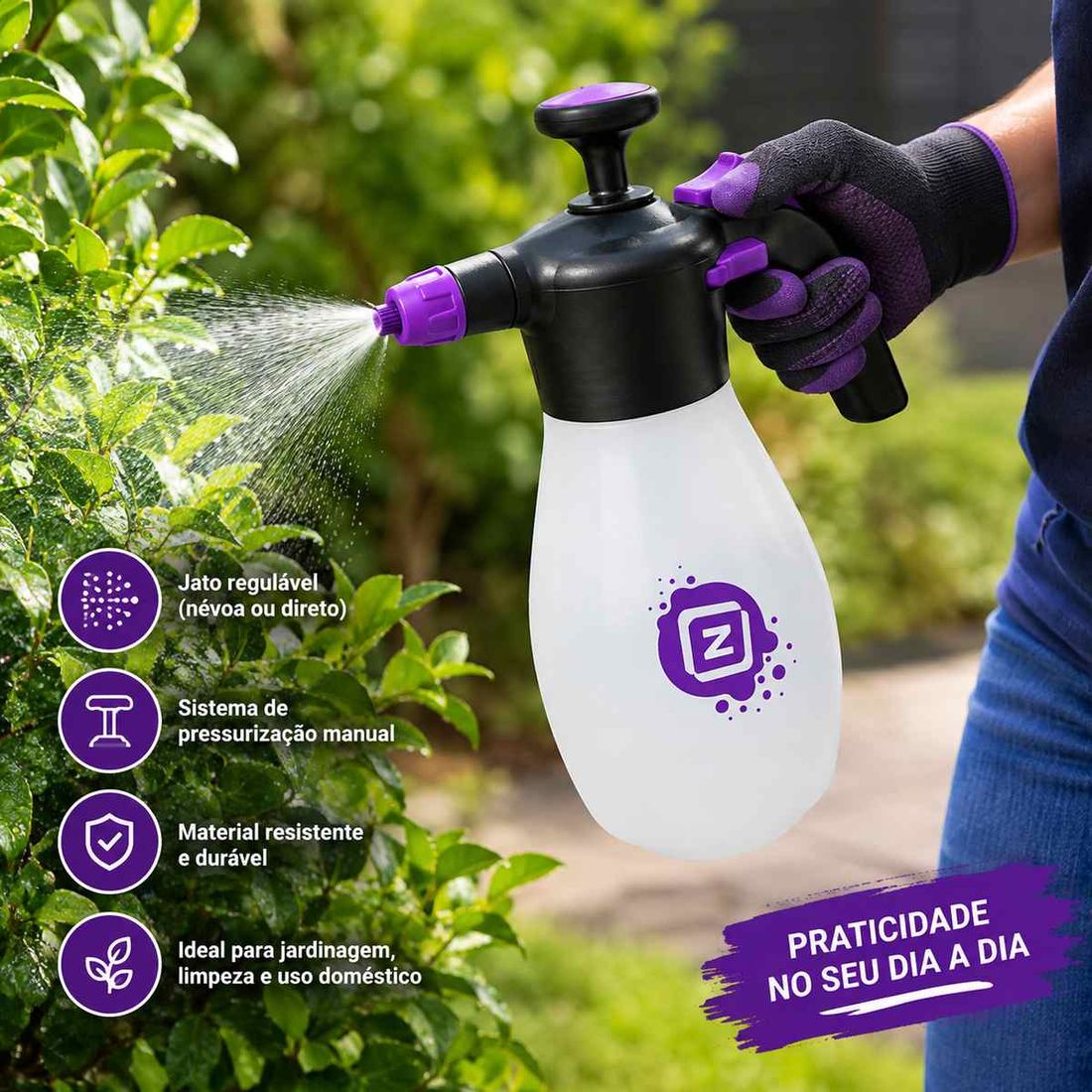 Pulverizador e Snow foam Manual Espuma Zacs 1,8L