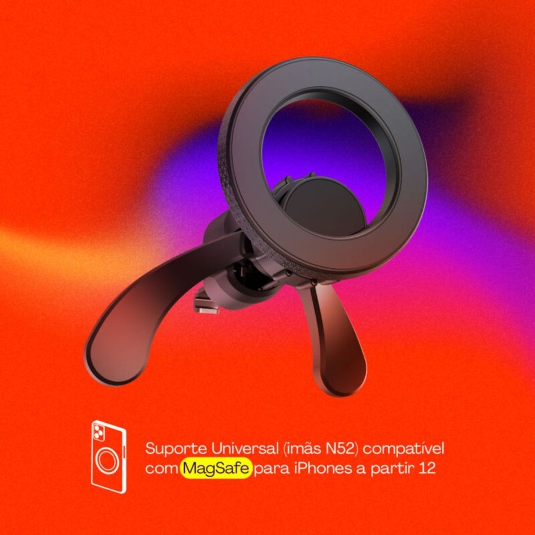 Suporte Veicular Magnético Universal Para Celular Geonav