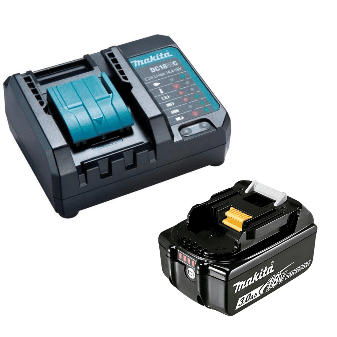 Kit Parafusadeira Furadeira de Impacto DHP482Z Makita 18V + Aspirador de Pó Portátil + Bateria 3Ah e Carregador 127V/220V