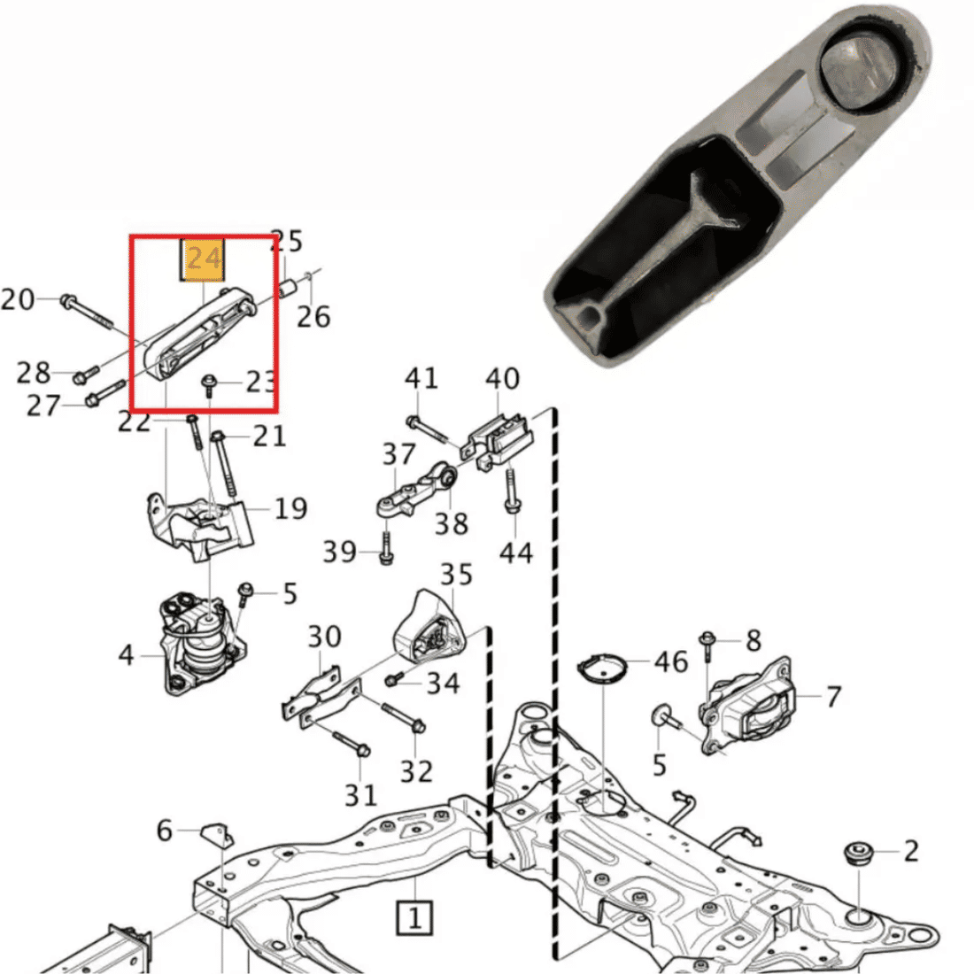 Coxim Suporte Motor Limitador Torque Volvo XC40 XC60 XC90