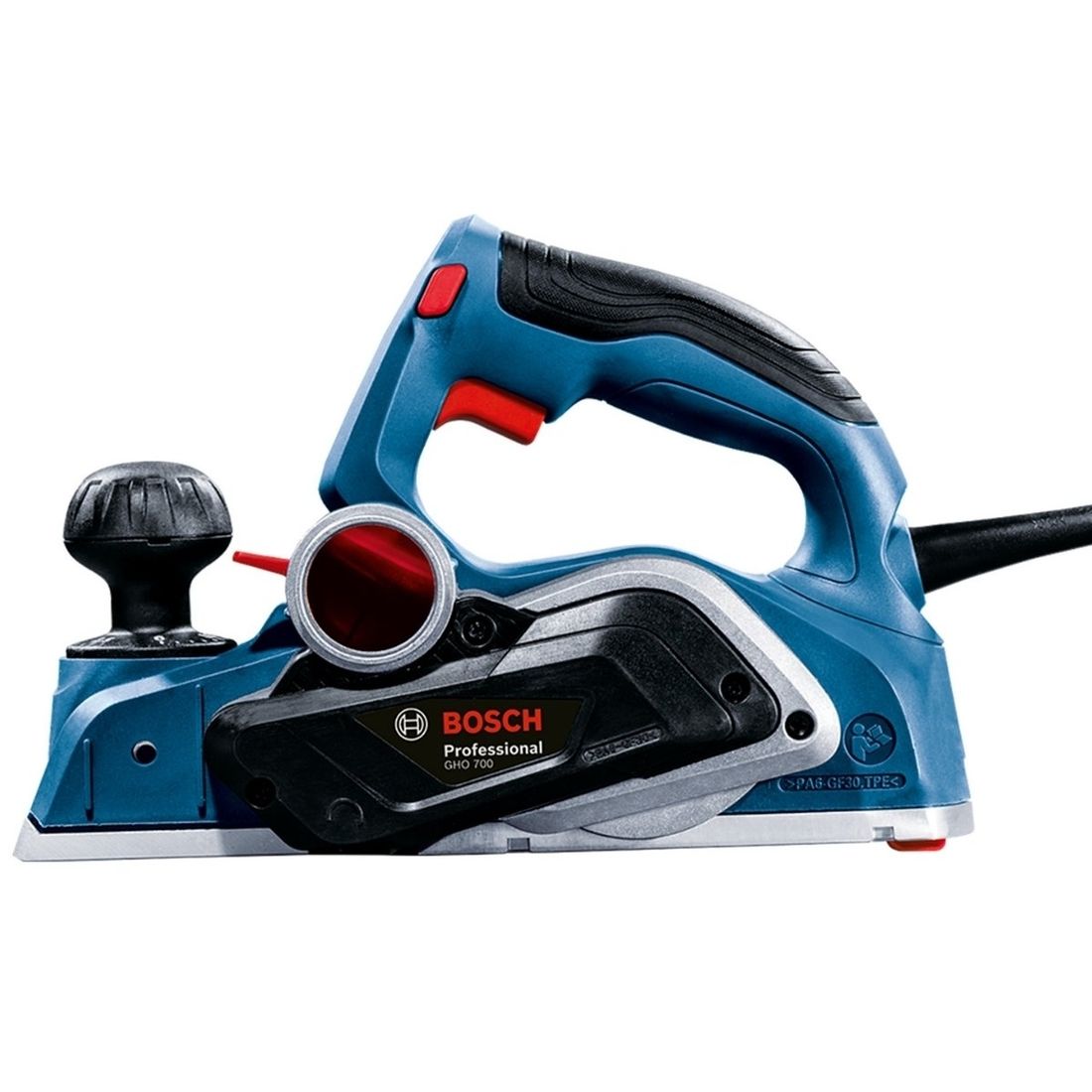 Plaina Bosch GHO 700 com 700W 220V, 2 Lâminas e Saco coletor de pó Plaina Bosch GHO 700 com 700W 220V, 2 Lâminas e Saco coletor de pó