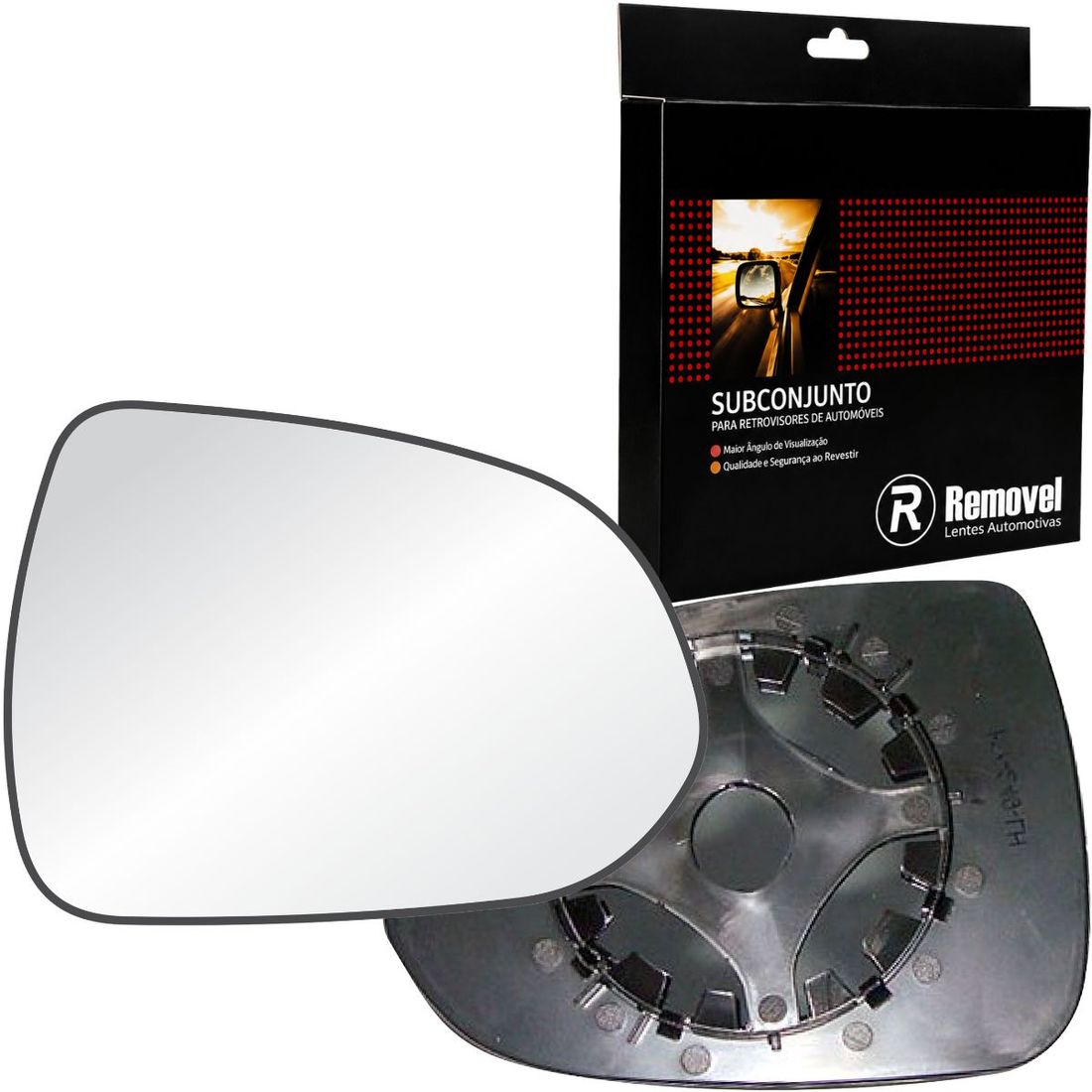Lente Retrovisor Direito Honda Fit 2006 A 2009
