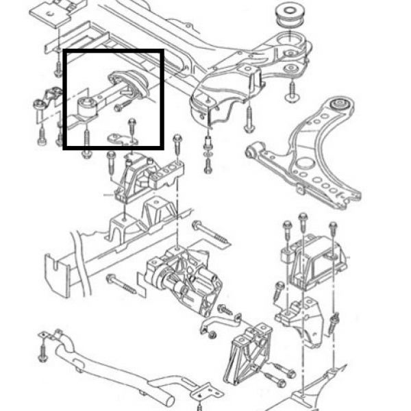 Coxim VW Restritor de Torque Golf/New Beetle 99/...
