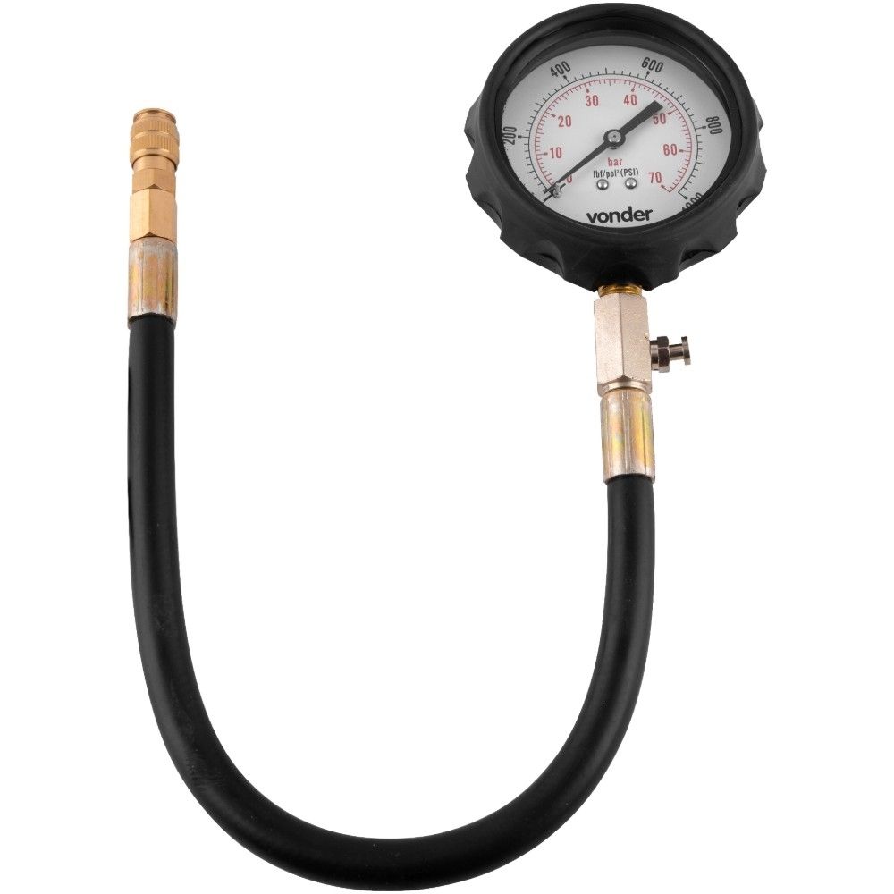 Medidor Compressão Motor Diesel Com 19 Peças 1000psi Vonder