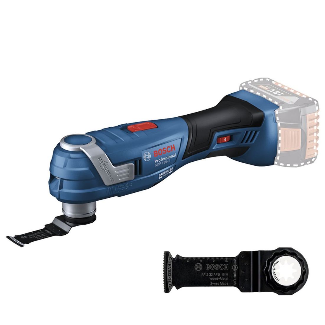 Combo Serra Tico-Tico + Multicortadora Bosch com 2 Baterias 18v 4ah e Carregador