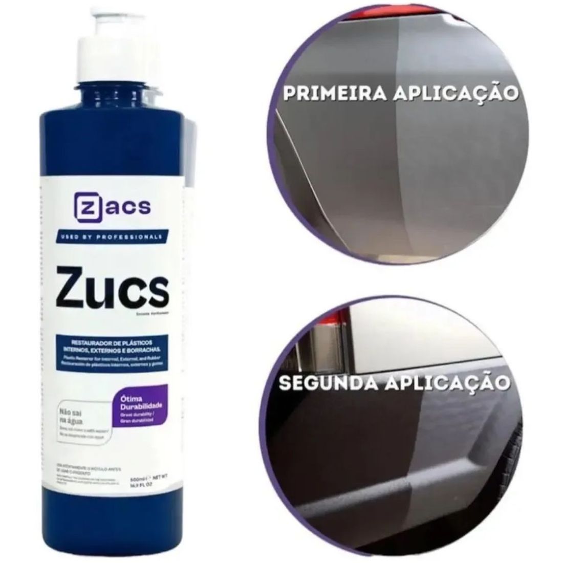Restaurador de Plásticos Zucs 3 em 1 500ml Zacs Restaurador de Plásticos Zucs 3 em 1 500ml Zacs