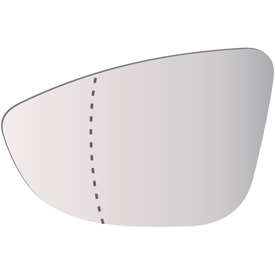 Lente Retrovisor Esquerdo VW Jetta 2011 A 2017 (Térmico/Asférico)