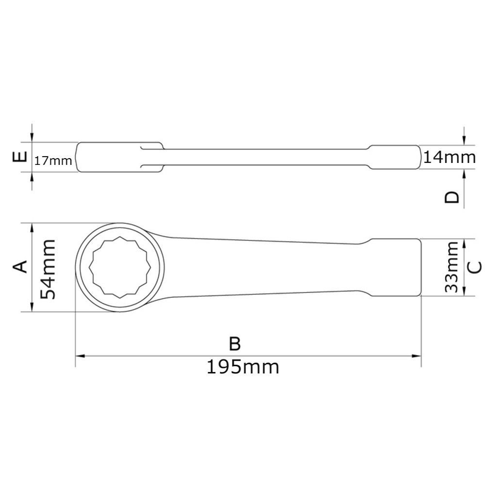 Chave Estrela de Bater 32mm Tramontina PRO 44632/032 Chave Estrela de Bater 32mm Tramontina PRO 44632/032
