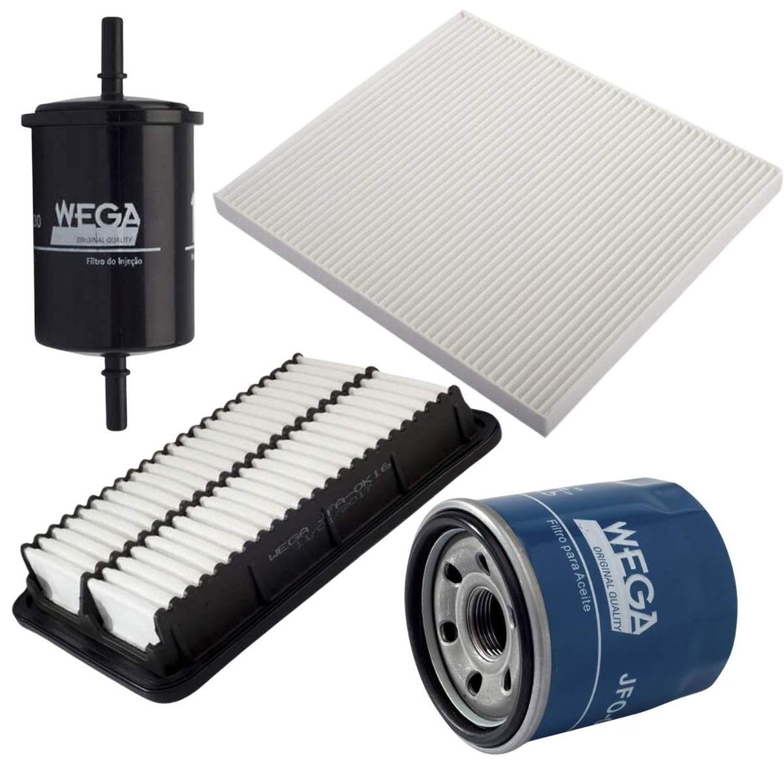 Kit de Filtros Hyundai HB20 1.0 Após 2012 Aspirado WKL225