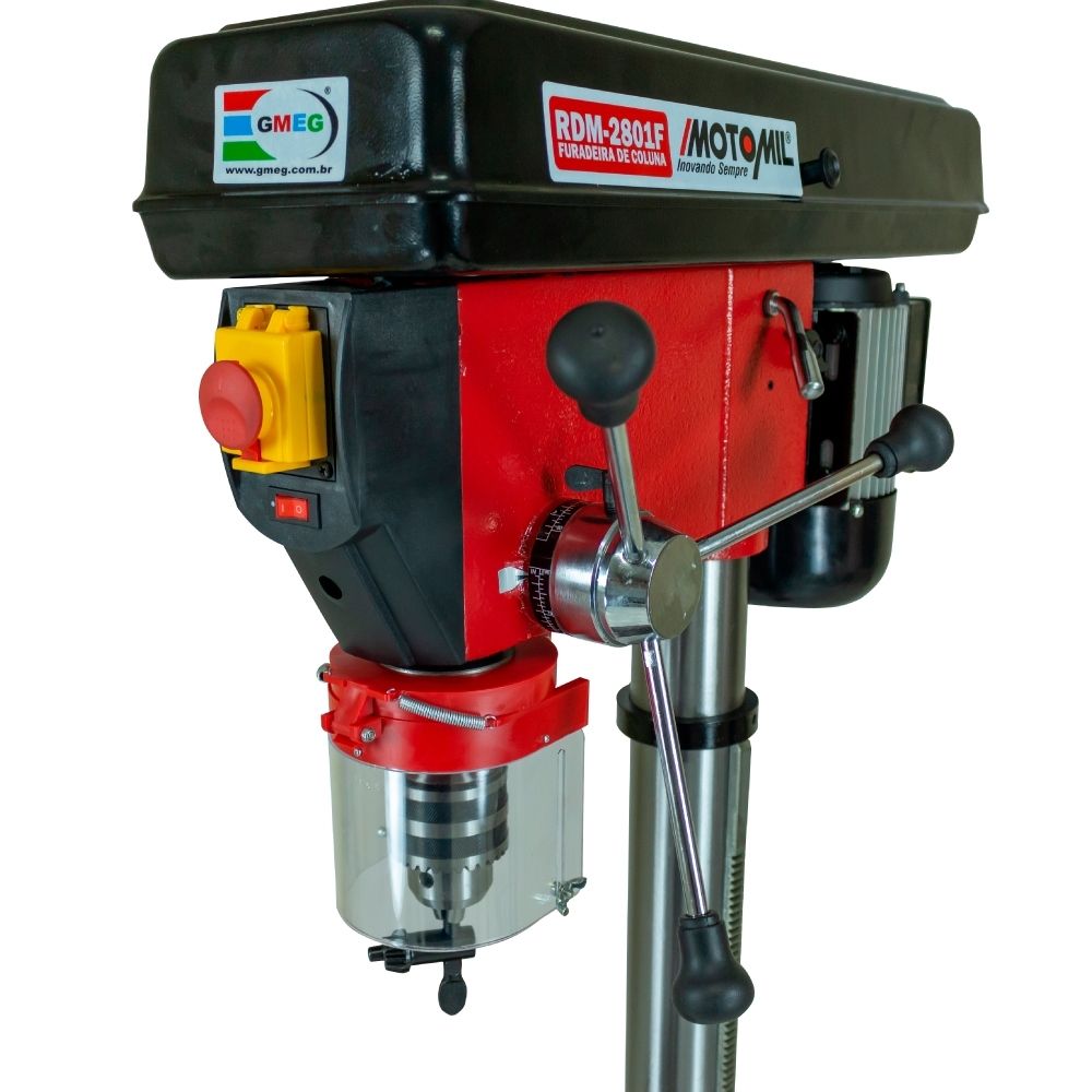 Furadeira Coluna 3/4" Motor 1Cv 380V Trifásico RDM-2801F-TRI Motomil