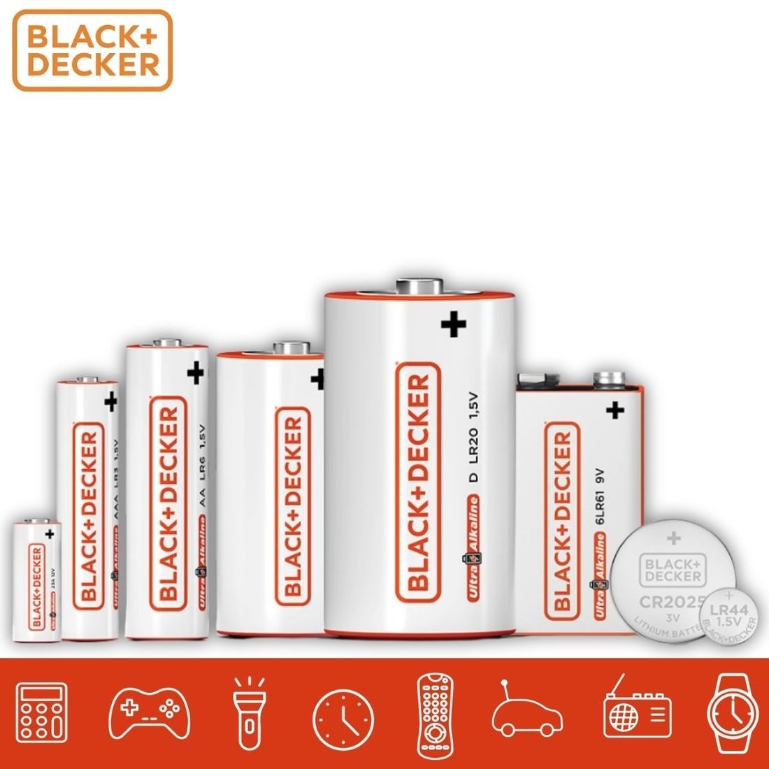 Pilha Alcalina AAA Cartela Com 2pçs Black+Decker Pilha Alcalina AAA Cartela Com 2pçs Black+Decker