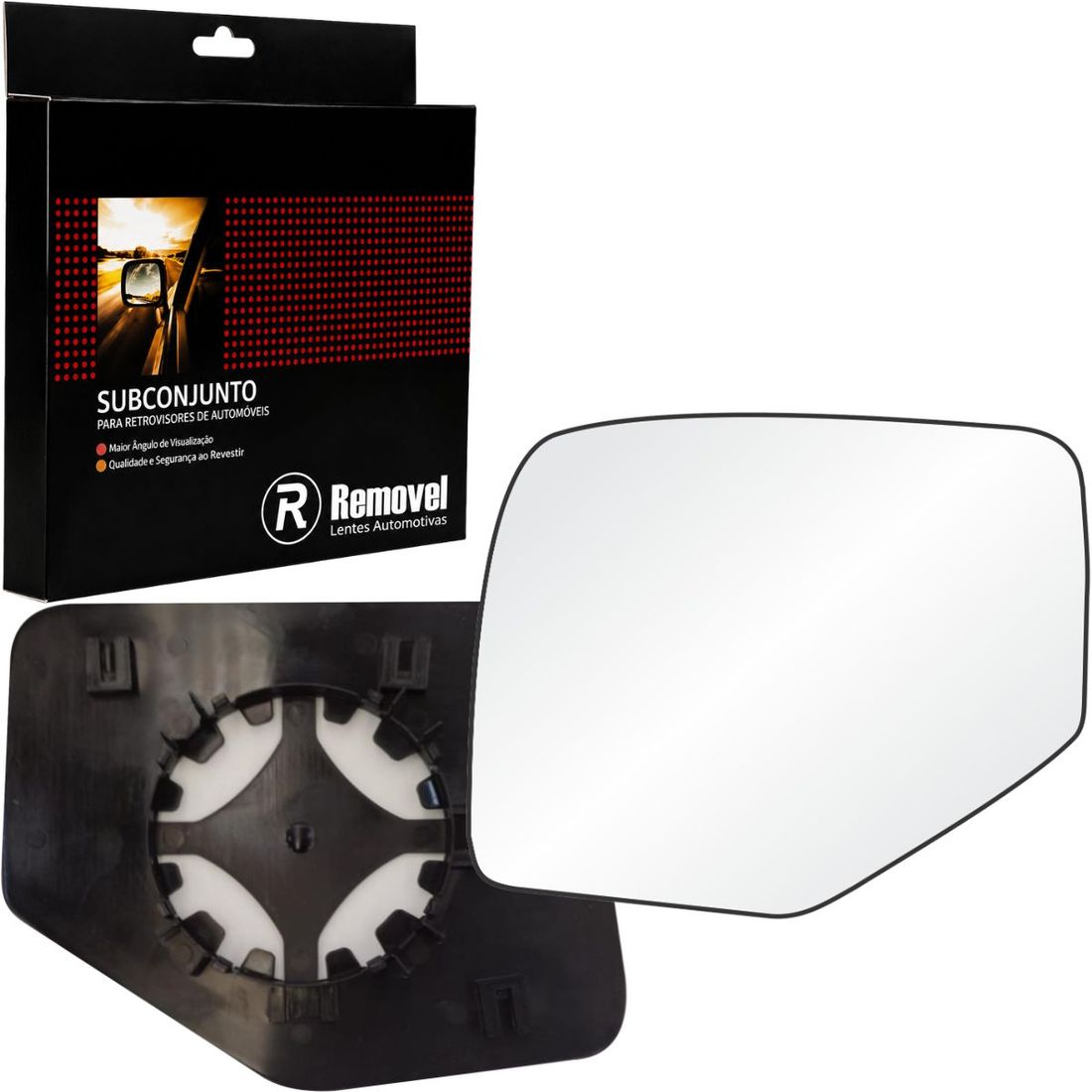 Lente Retrovisor Esquerdo Ford Ecosport 2003 A 2012 Ranger 2004 A 2009
