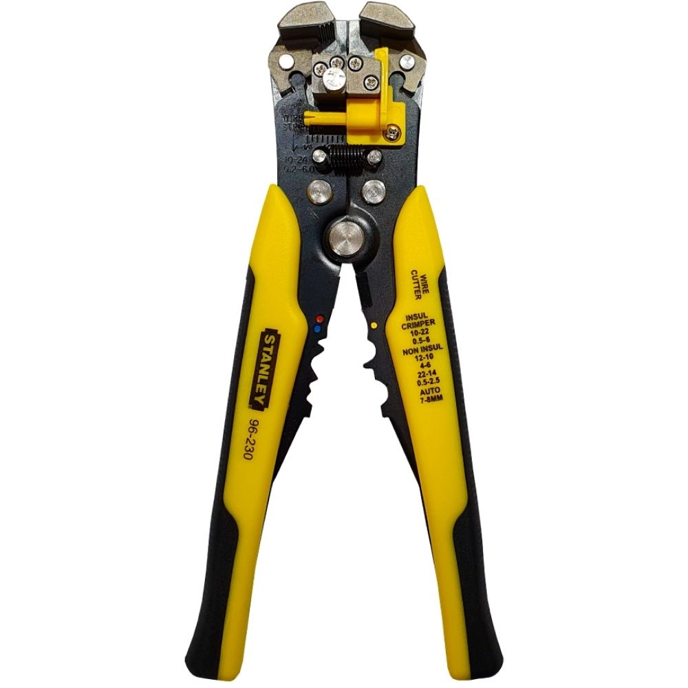 Alicate Desencapador e Crimpador de Fios Automático Stanley 96-230 8"