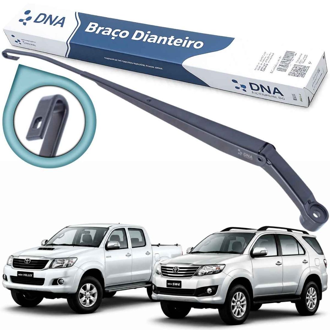 Braço Limpador Dianteiro Esquerdo Dna Hilux Sw4 2006 A 2015