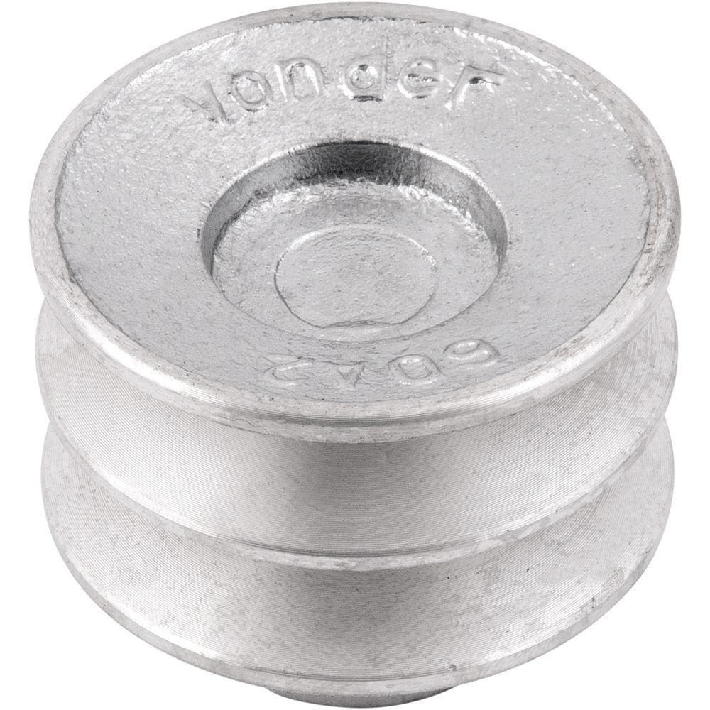 Polia Alumínio 2 Canal A - 60mm Vonder 6684120060 Polia Alumínio 2 Canal A - 60mm Vonder 6684120060