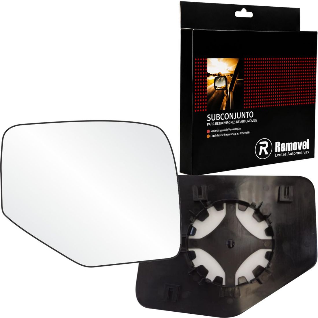 Lente Retrovisor Direito Ford Ecosport 2003 A 2012 Ranger 2004 A 2009