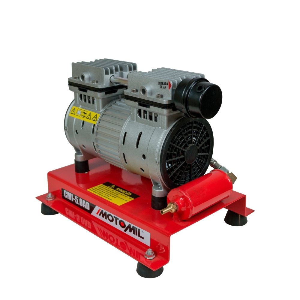 Compressor Ar Direto 1000W Isento Óleo Motomil CMI-5 AD