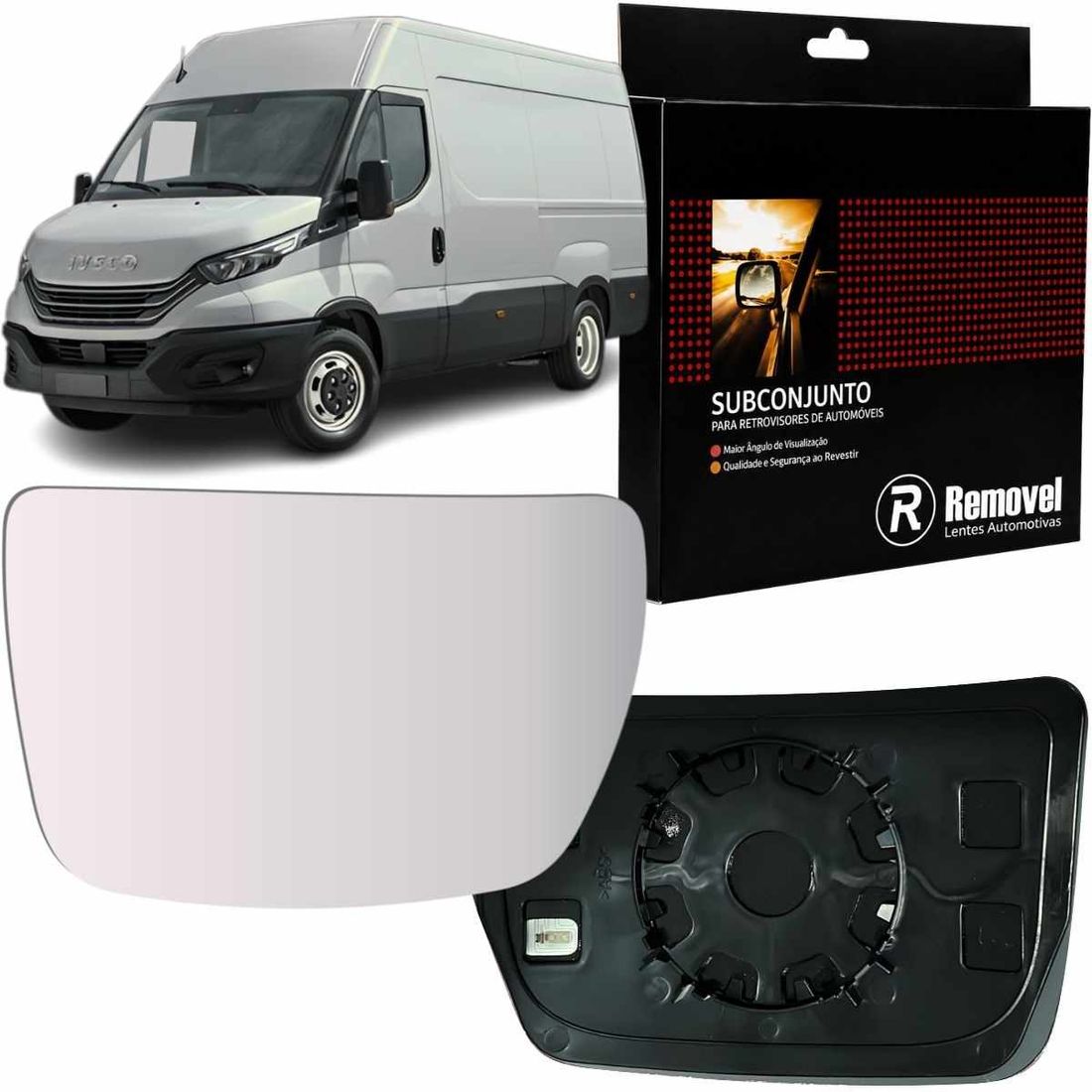 Lente Inferior Retrovisor Lado Direito Iveco Daily