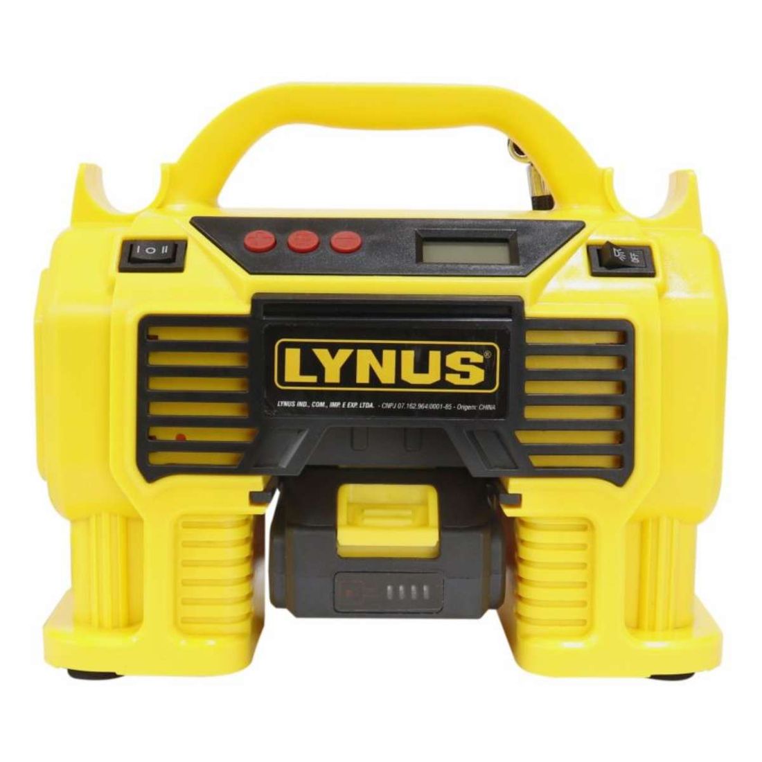 Compressor e Inflador de Ar Portátil Lynus a Bateria 20V