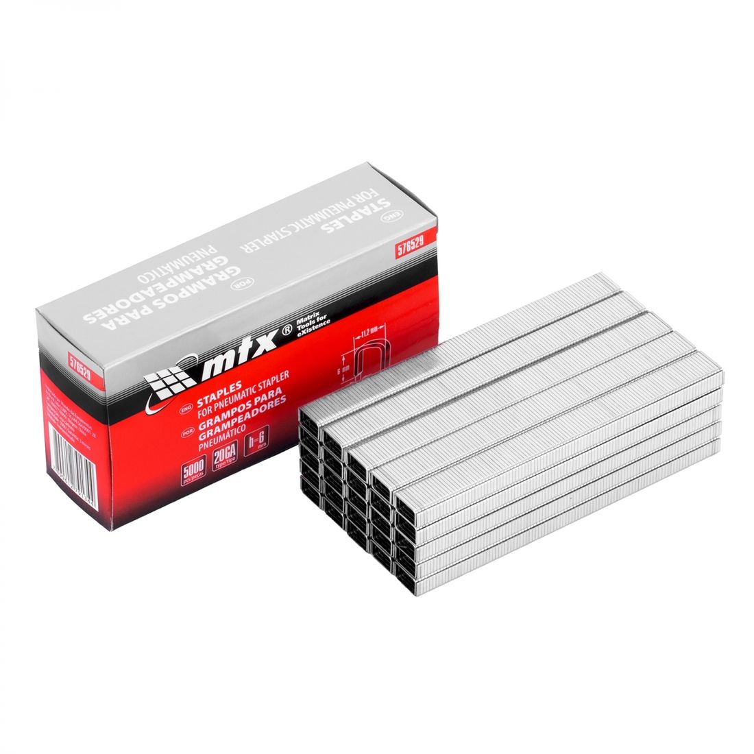 Grampo 6mm Grampeador Pneumático 5000pçs