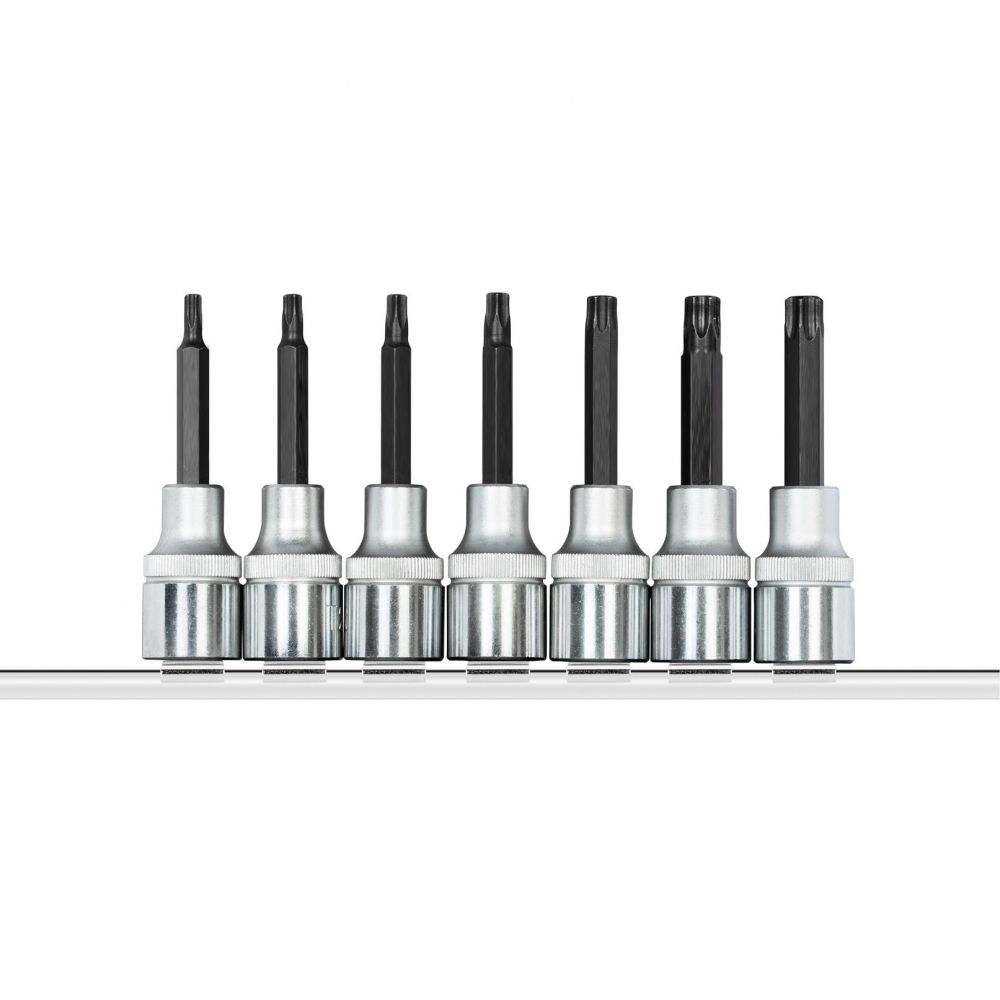 Jogo de Soquetes Torx Longo Gedore RED T20-T55 Encaixe 1/2" 7 peças GR62458007