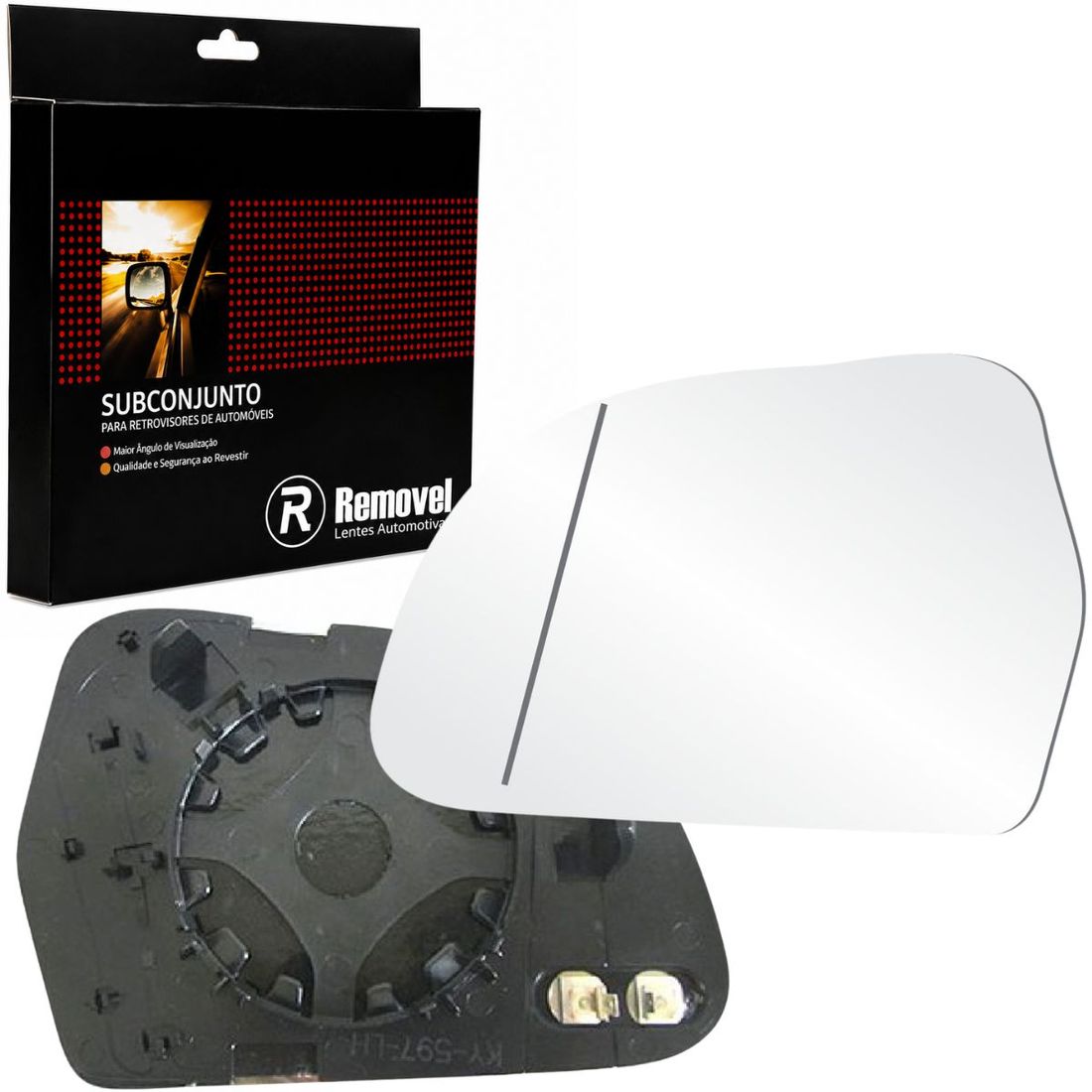Lente Retrovisor Esquerdo Audi Q3 Asférico Térmico SB325