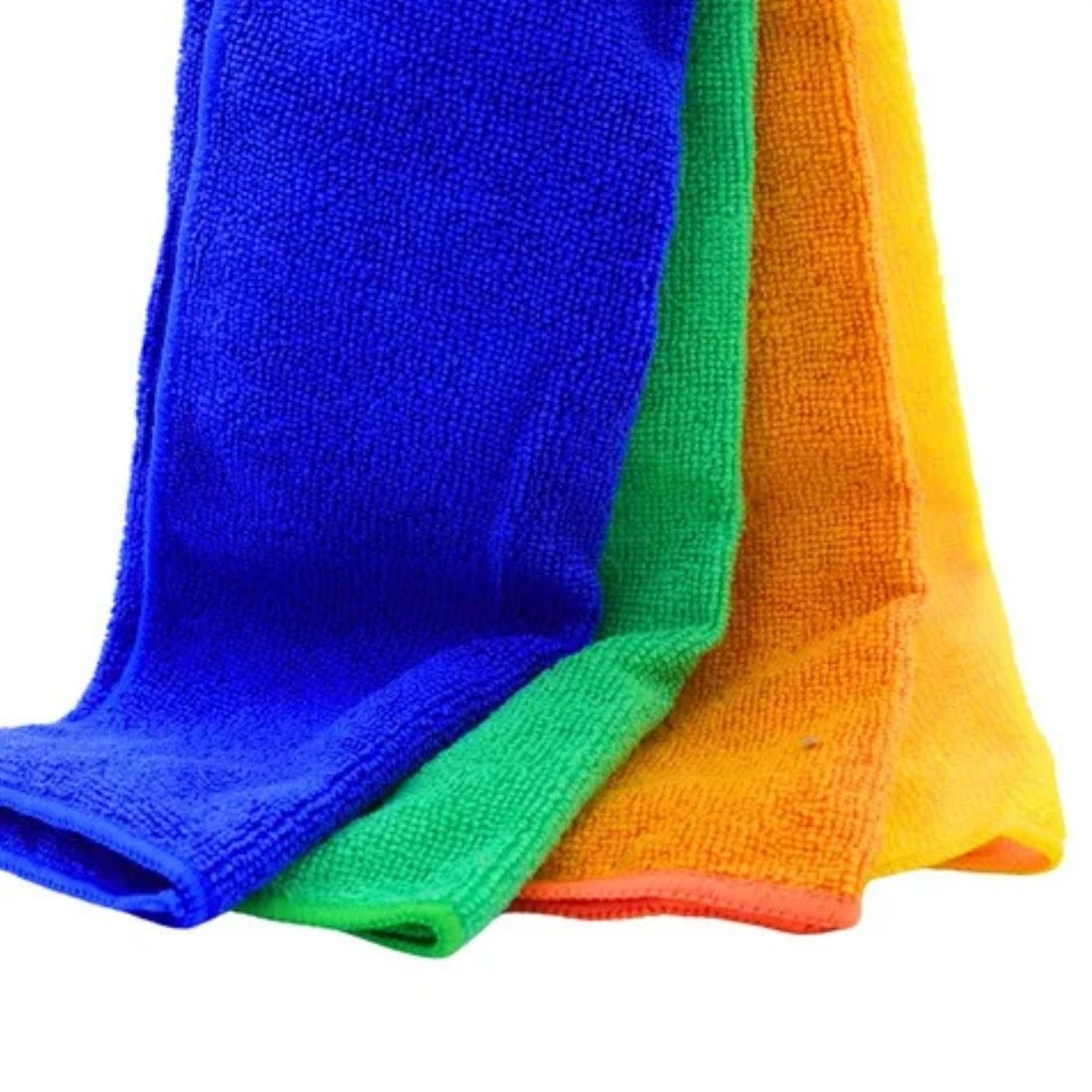 4 Panos Em Microfibra Toalha De Alta Absorção 35 X 35 SGT