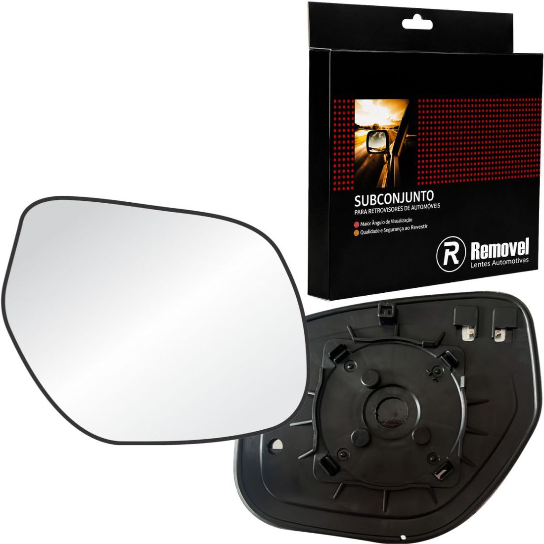 Lente Retrovisor Direito Mitsubishi ASX 2010 Em Diante Com Pisca/Térmico