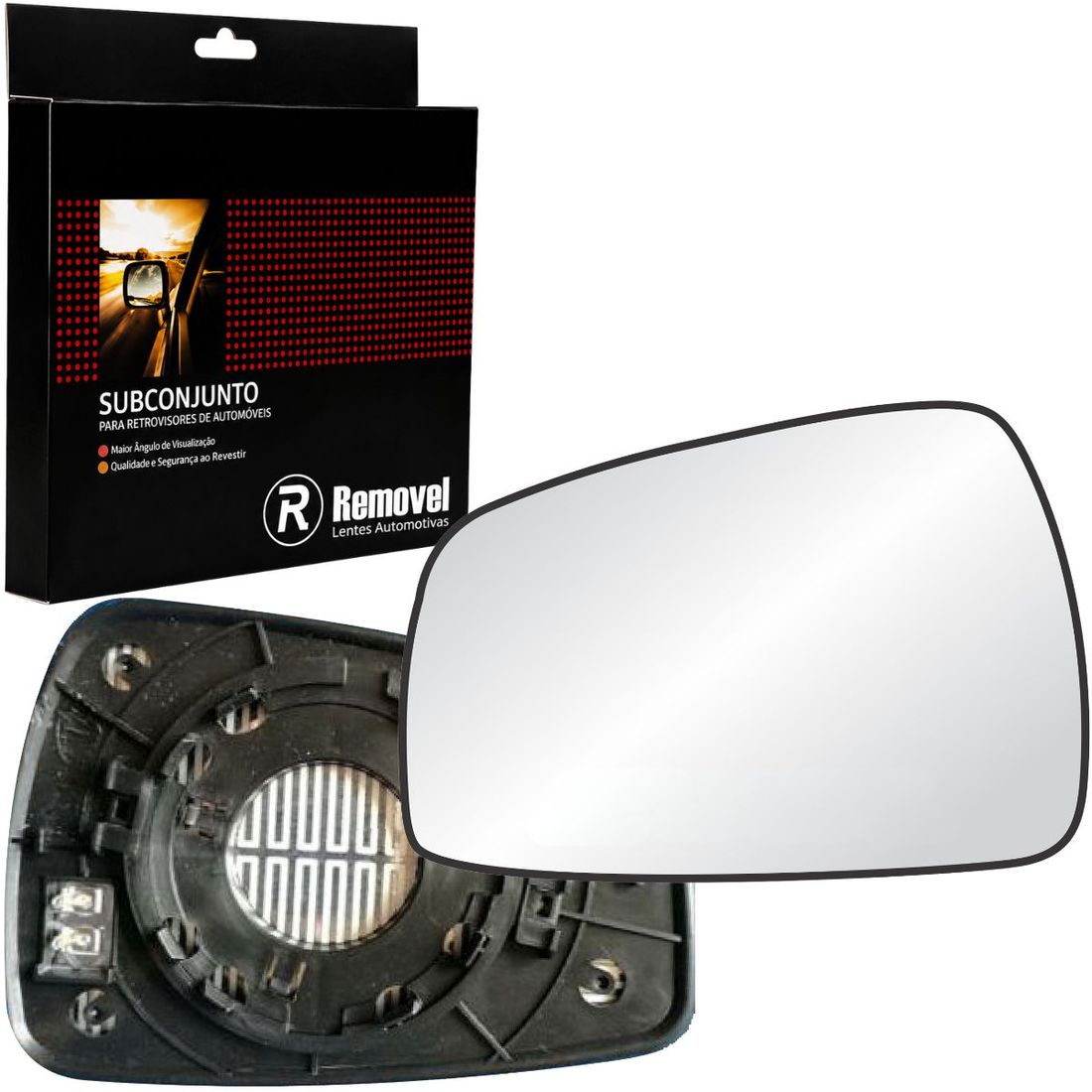 Lente Retrovisor Esquerdo I30 Elantra 2015 A 2018