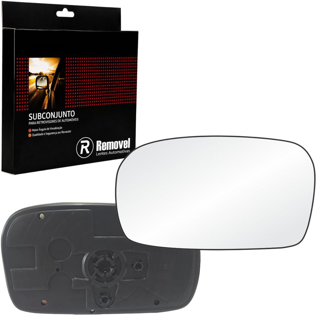 Lente Retrovisor Esquerdo Honda Civic 2002 A 2005