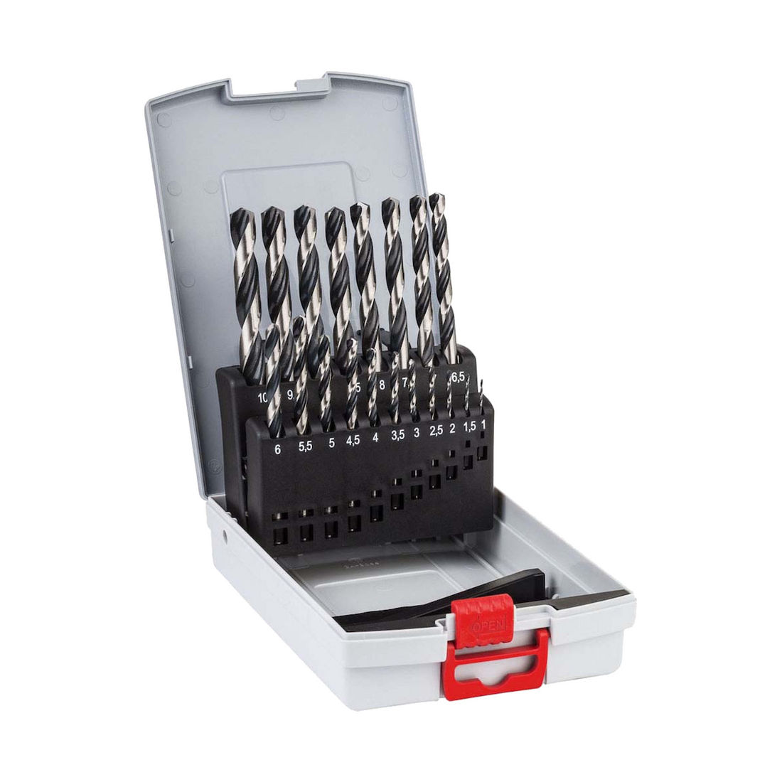 Jogo de Brocas para Metal Bosch Aço Rápido HSS-PointTeQ ProBox 1,0-10,0mm 19pçs Jogo de Brocas para Metal Bosch Aço Rápido HSS-PointTeQ ProBox 1,0-10,0mm 19pçs