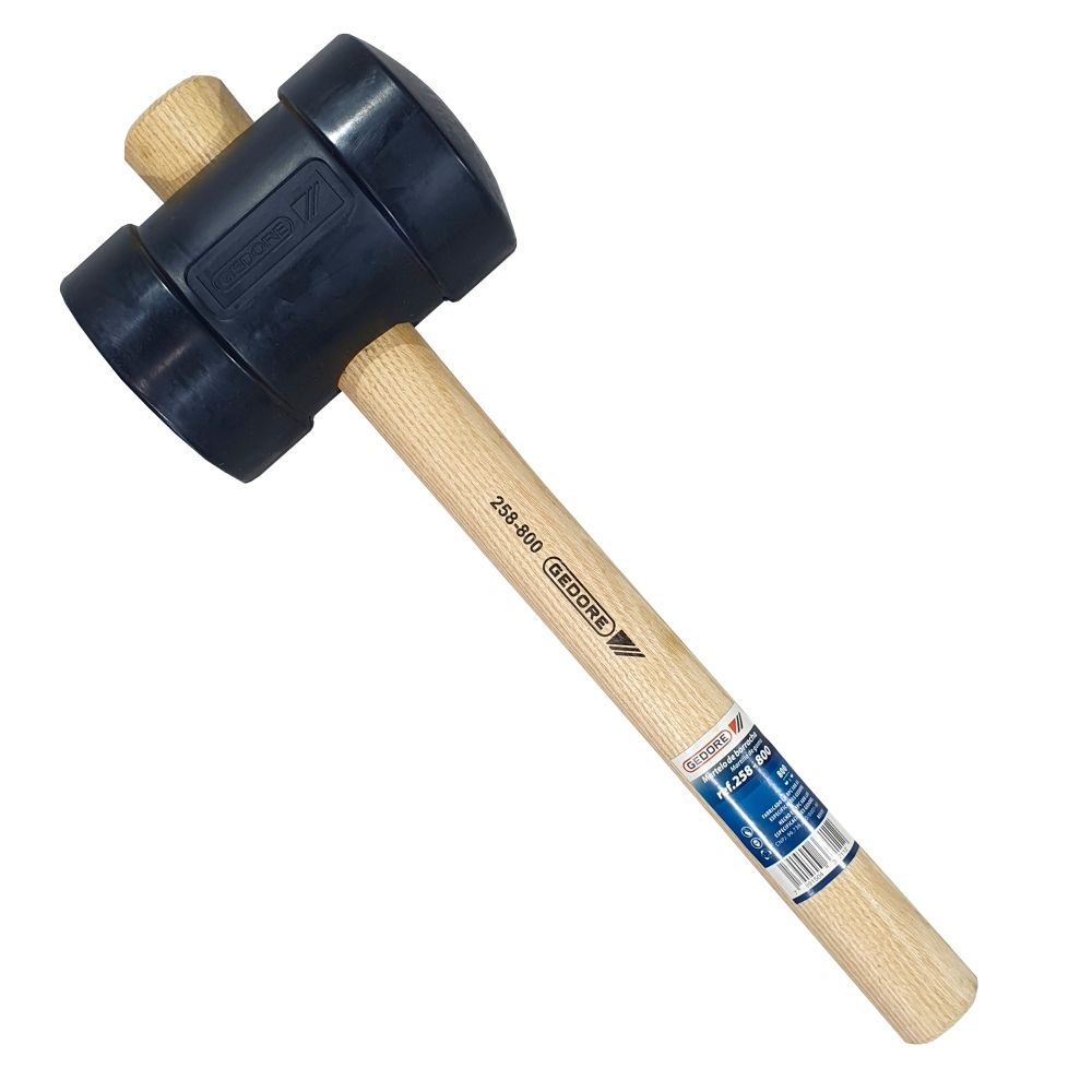 Martelo de Borracha Gedore 80mm G 258-800 800g