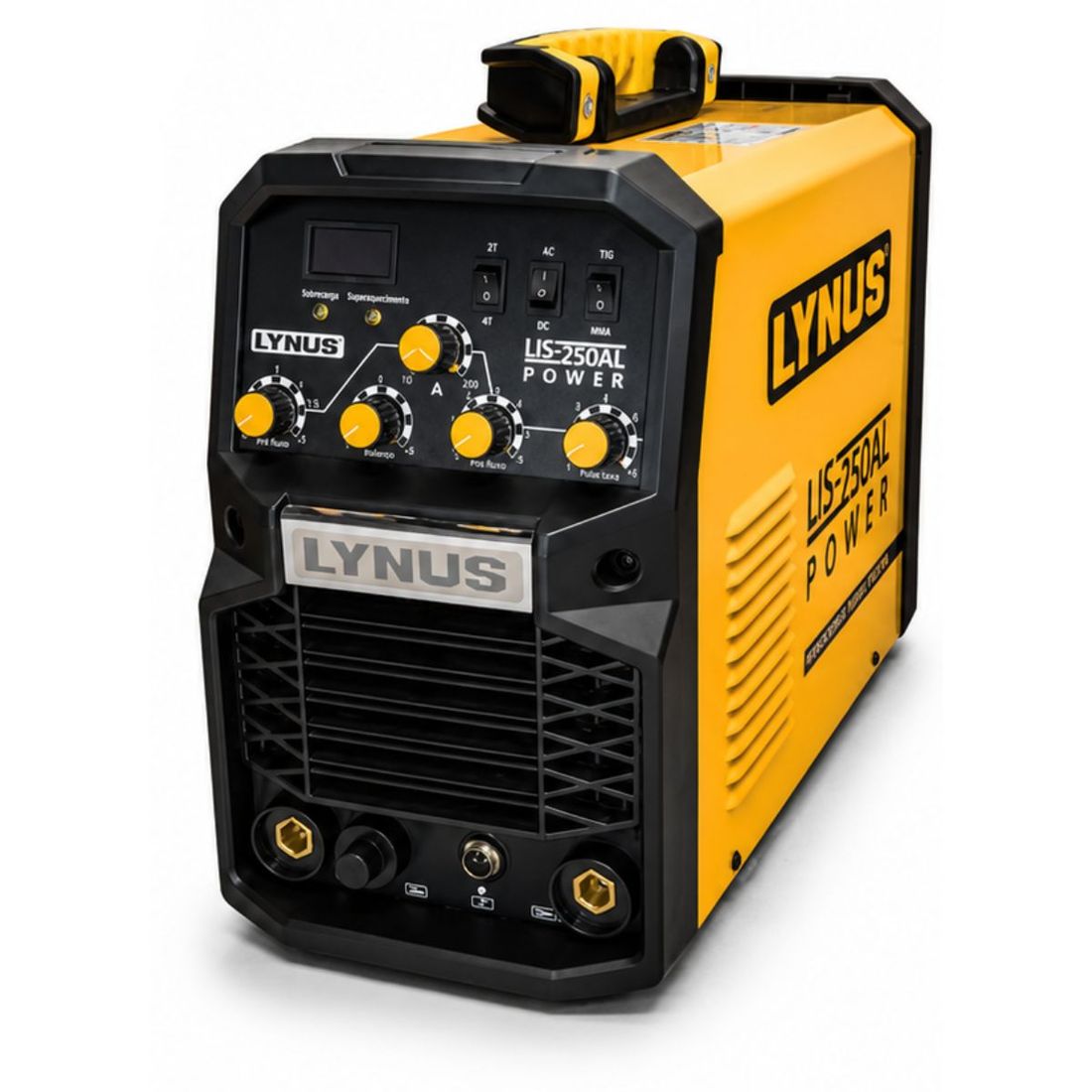 Inversora de Solda TIG AC/DC Alumínio Lynus LIS-250AL Power 200 Ampéres