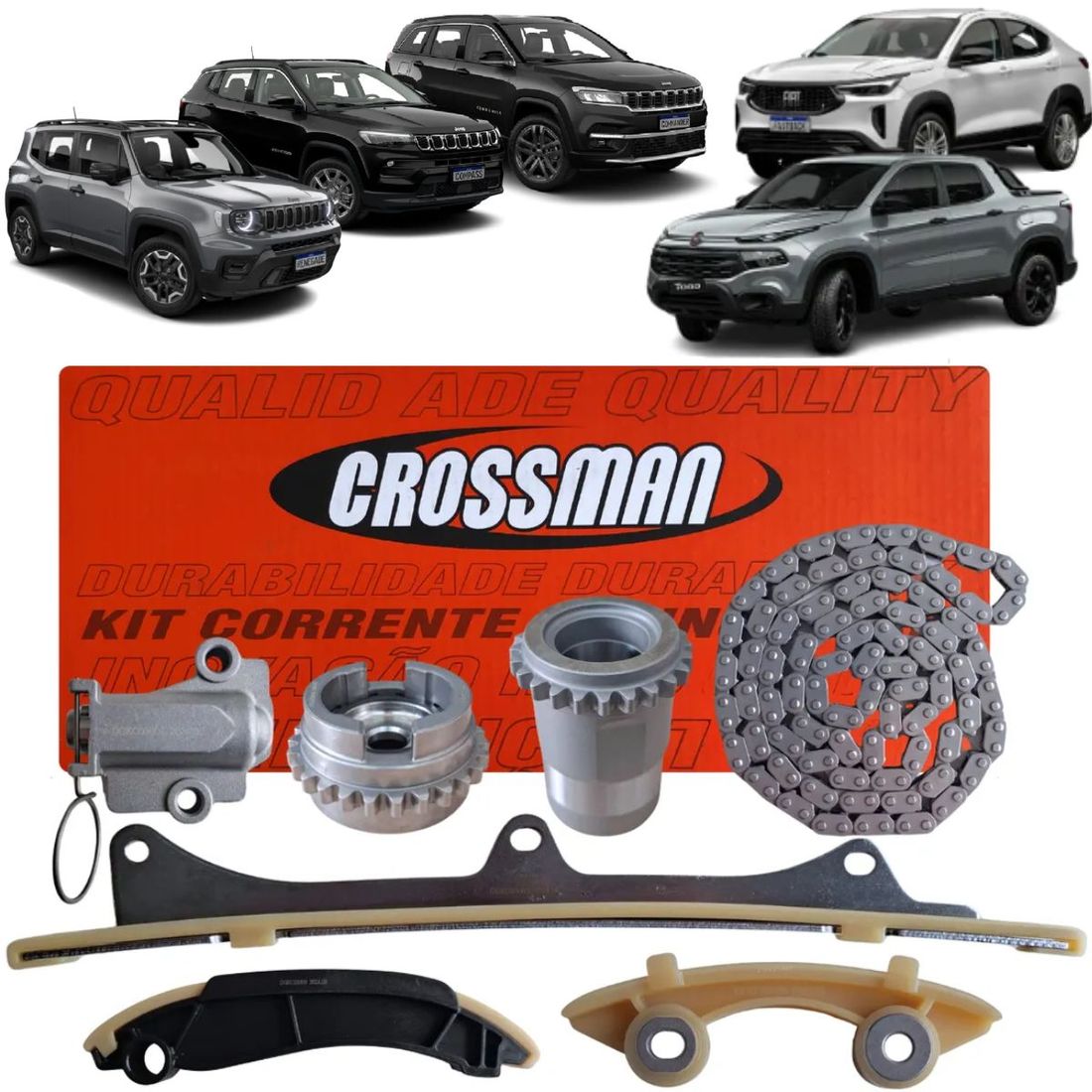 Kit Corrente Do Comando Fiat Jeep 1.3 16v Turbo T270