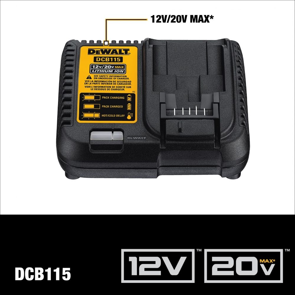 Chave Catraca DCF512B + 2 Baterias 20V 5Ah Carregador e Bolsa DeWalt
