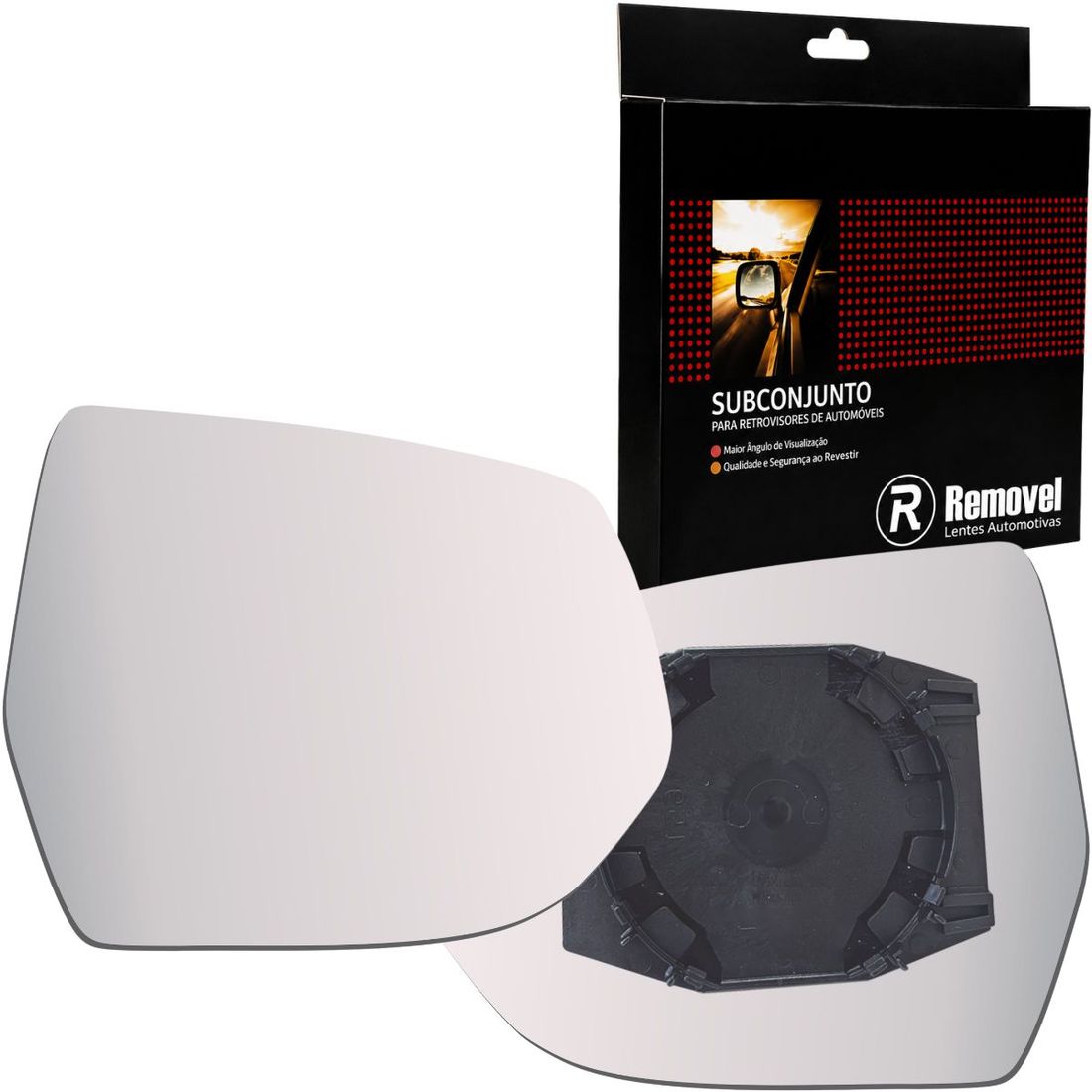 Lente Retrovisor Direito GM Spin 12/...