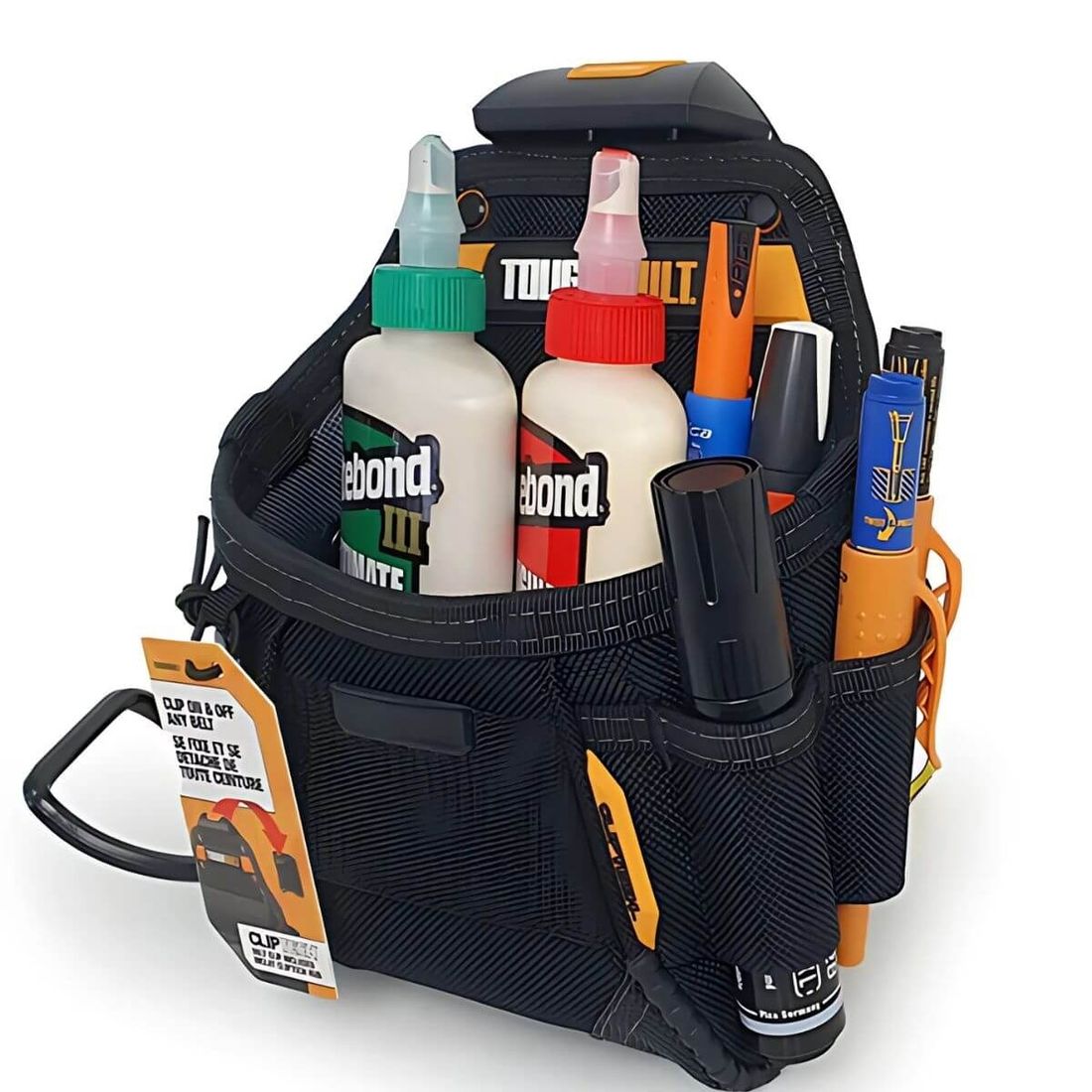 Bolsa Porta Ferramentas 6 Bolsos Cliptech TB-CT24 Toughbuilt