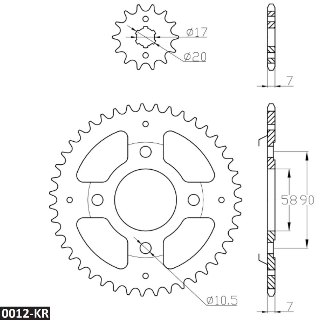 Kit Relação Honda CG Titan 125 1995 A 1999 Today 1989 A 1994 Kit Relação Honda CG Titan 125 1995 A 1999 Today 1989 A 1994