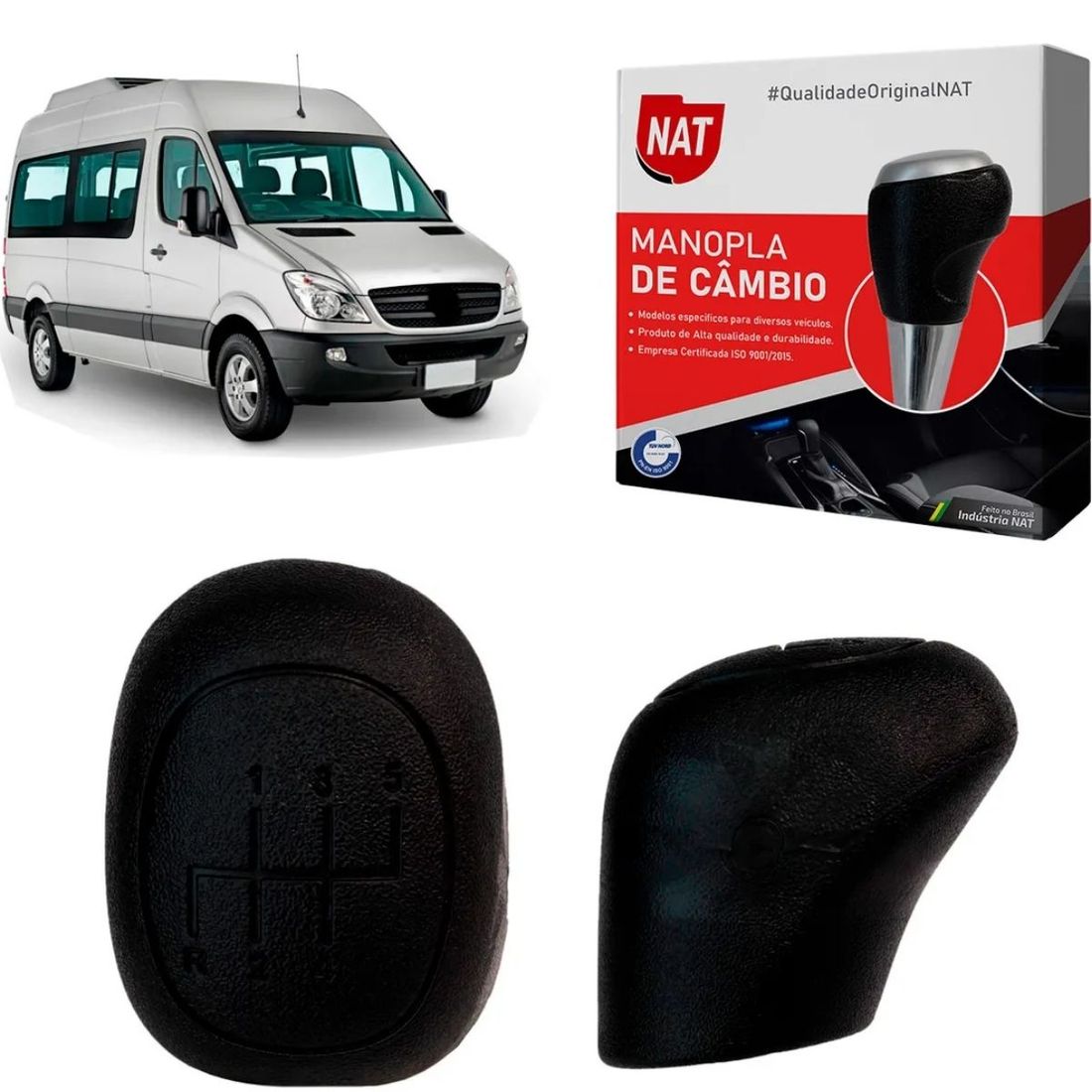 Manopla Câmbio MERCEDES-BENZ Sprinter CDI 311/313 2003 a 2011 Preta 5M Manopla Câmbio MERCEDES-BENZ Sprinter CDI 311/313 2003 a 2011 Preta 5M