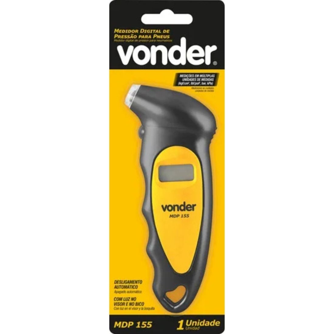 Medidor Digital de Pressão para Pneus Vonder