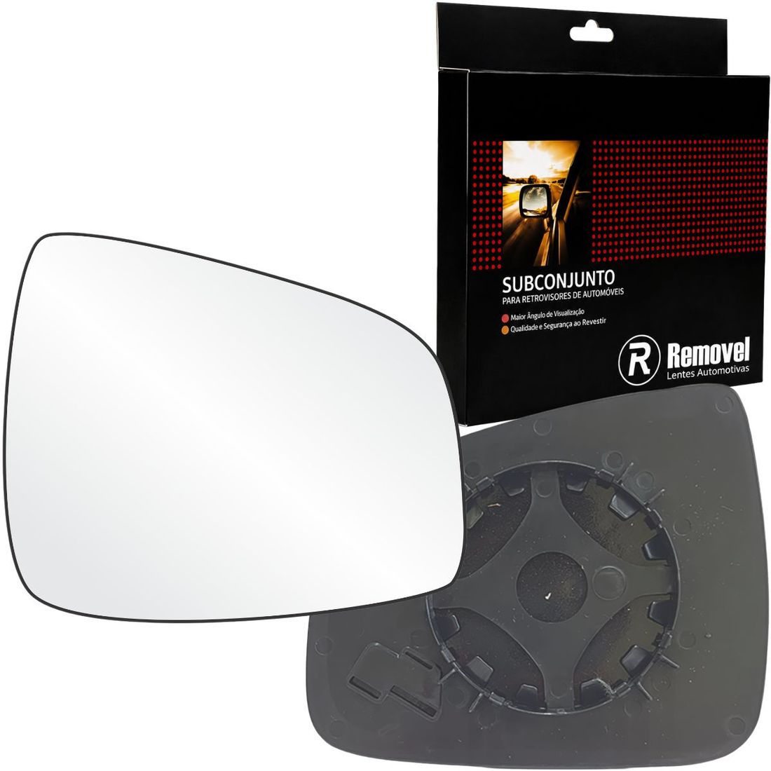 Lente Retrovisor Direito Renault Sandero Logan 2010 A 2014