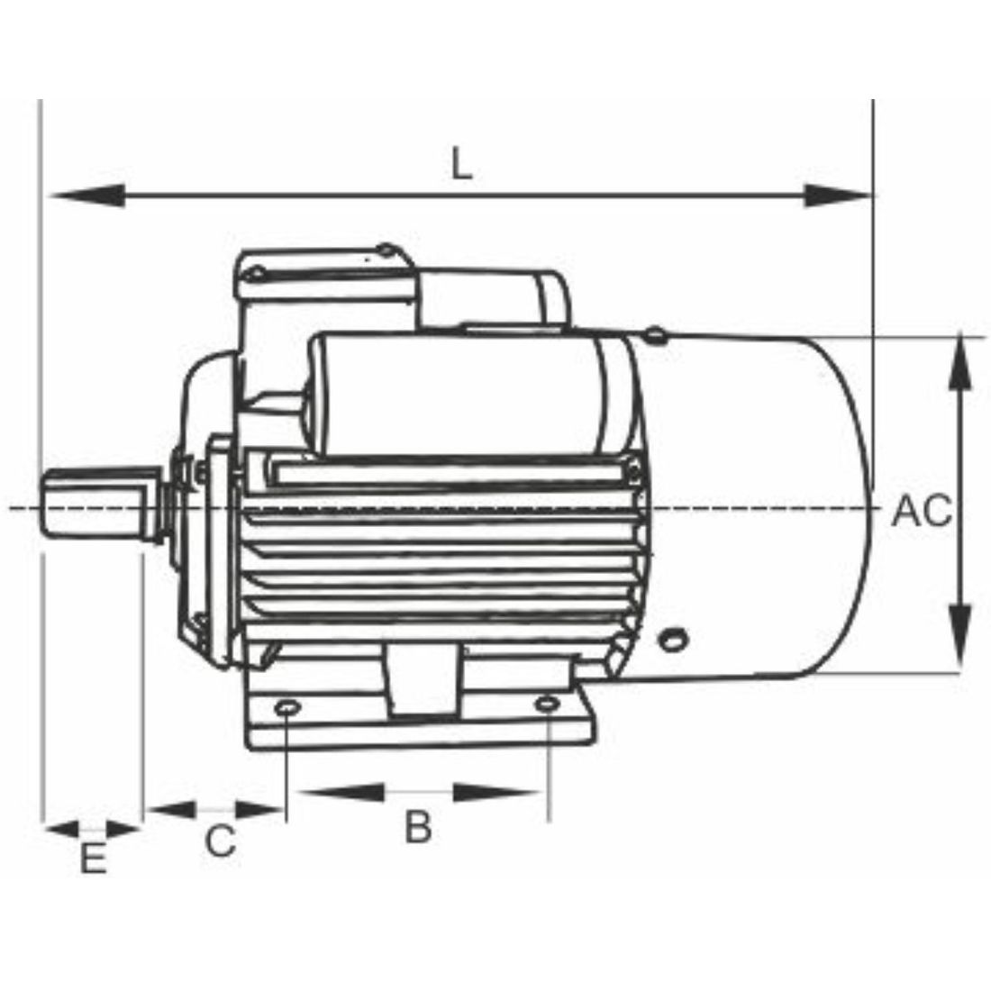 Motor Elétrico Lynus 2CV 127/220V Monofásico 1720RPM