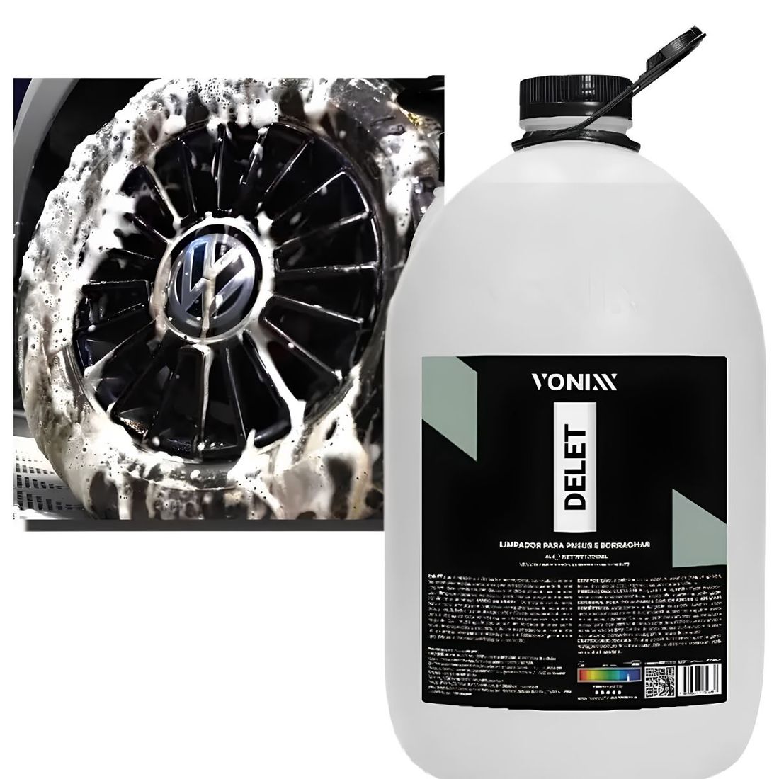 Limpador de Pneus e Borrachas Vonixx Delet 5L Limpador de Pneus e Borrachas Vonixx Delet 5L