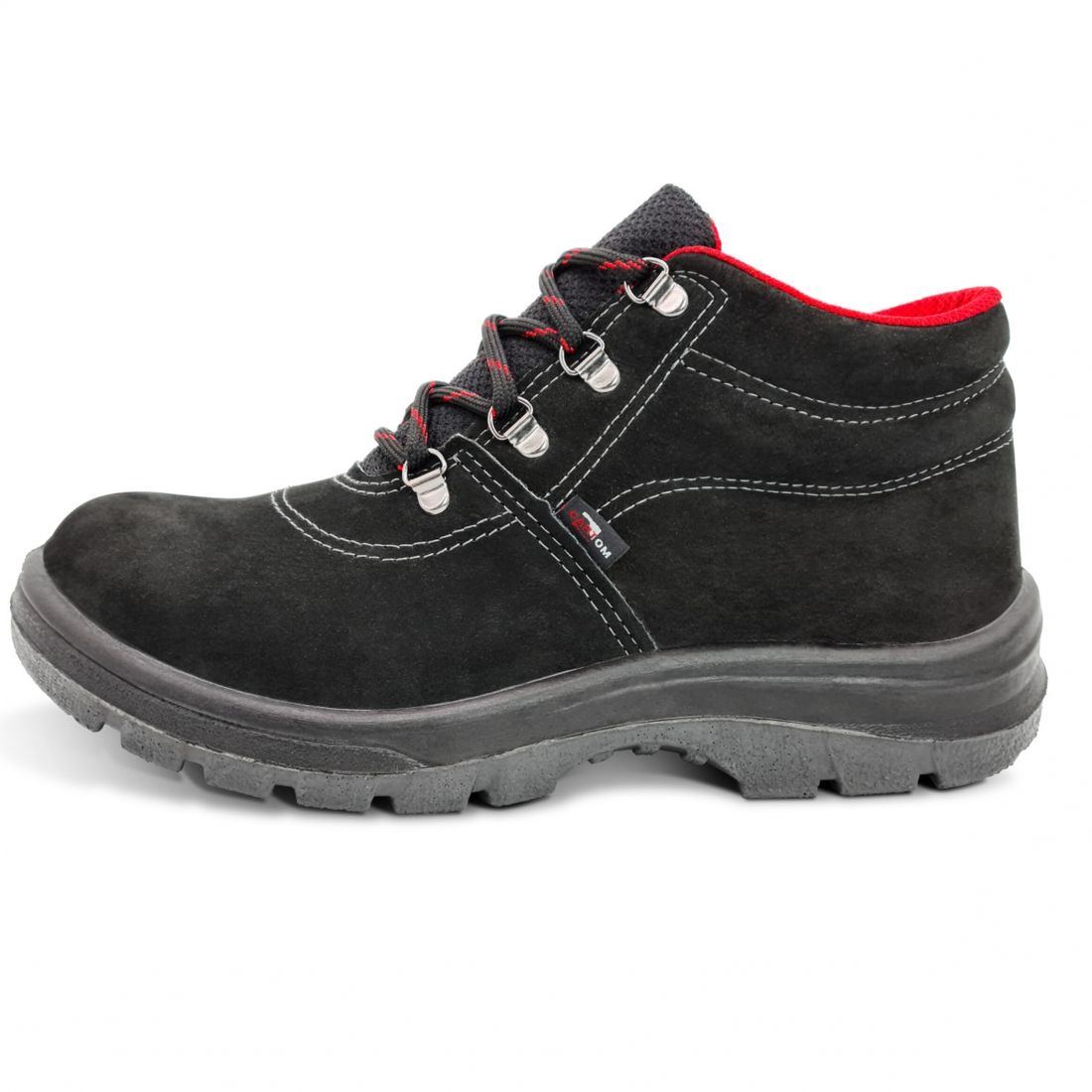 Botina Nobuck Preto Sem Bico Tamanho 38 Cartom