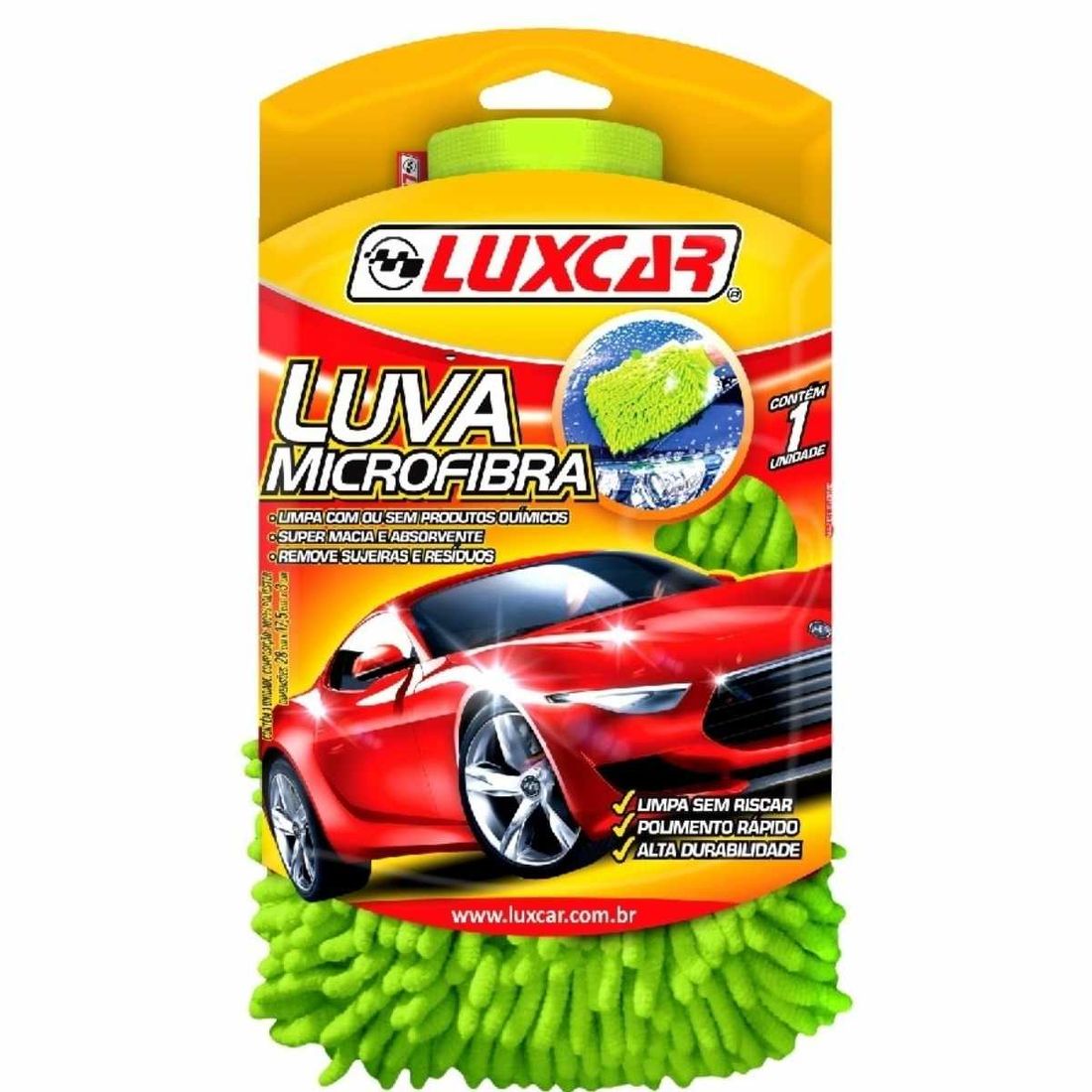 Luva Microfibra Verde Automotiva Luxcar 2420 Luva Microfibra Verde Automotiva Luxcar 2420
